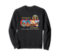 Cody Wyoming Large Letter Postcard Sweatshirt - Unique Graphic Men Women - T-Shirt, Sweatshirt, Hoodie