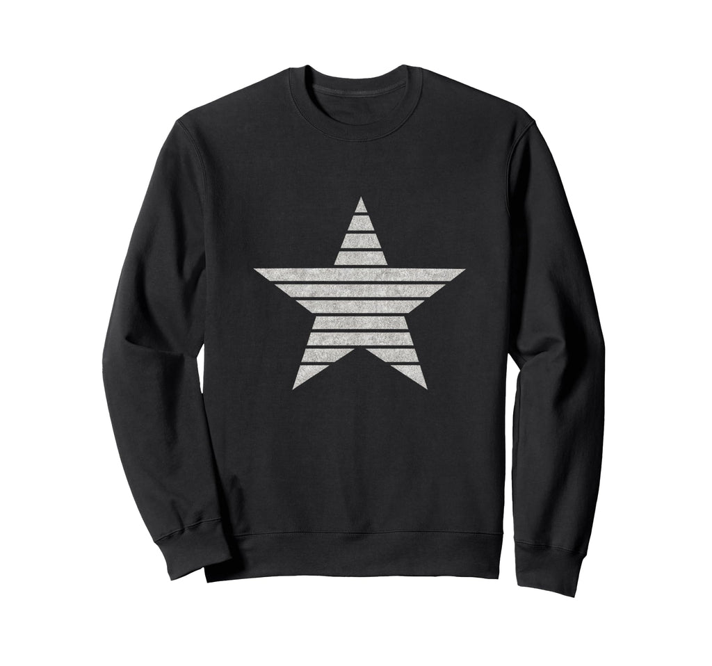 Minimalist Star Stripe Star Sweatshirt - Unique Graphic for Adults - T-Shirt, Sweatshirt, Hoodie