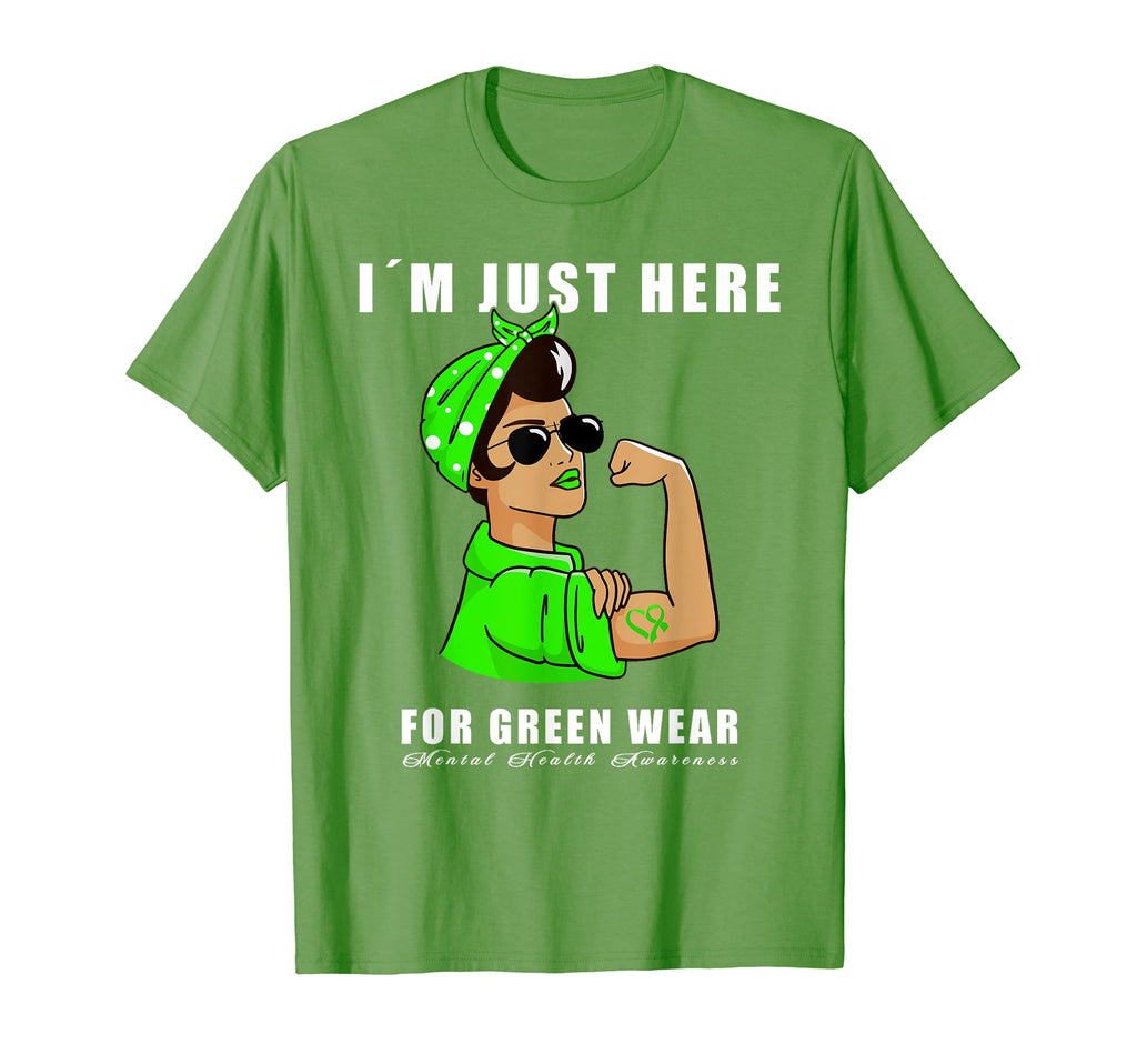 Here Green Wear Bandana Mental Health T-Shirt - Minimalist Print Unisex - T-Shirt, Sweatshirt, Hoodie