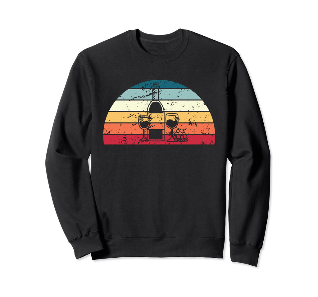 Wine Tasting Sunset Distressed Sunrise Sweatshirt - Graphic Print Unisex - T-Shirt, Sweatshirt, Hoodie