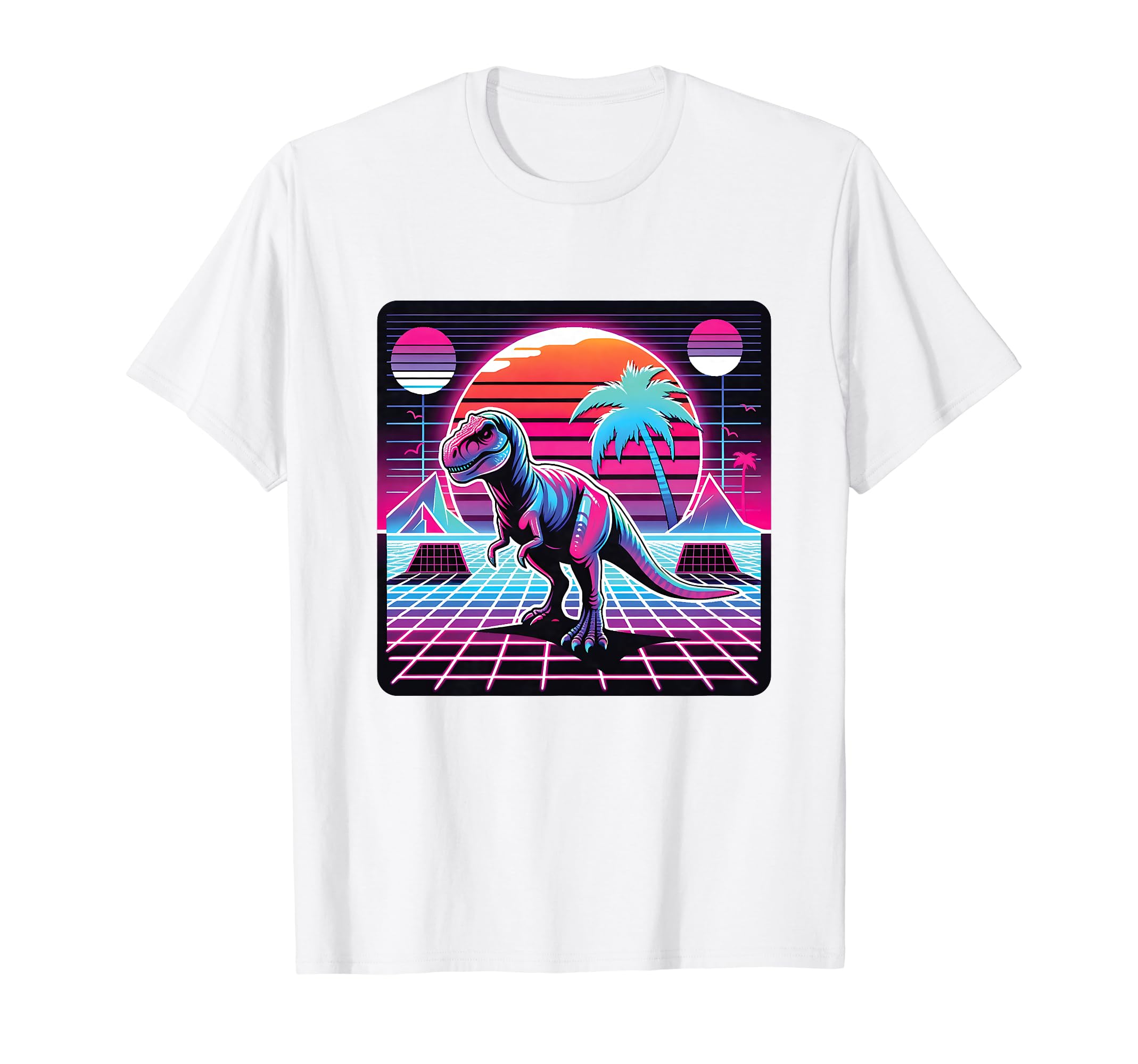Retrowave Synthwave Aesthetic Vaporwave T-Shirt - Custom Art Print Unisex - T-Shirt, Sweatshirt, Hoodie