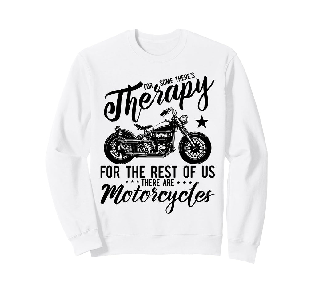 Motorcycle Rider Therapy Sweatshirt - Minimalist Print for Adults - T-Shirt, Sweatshirt, Hoodie