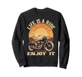 Gift Biker Biker Motorcycle Fathers Sweatshirt - Unique Graphic for Adults - T-Shirt, Sweatshirt, Hoodie