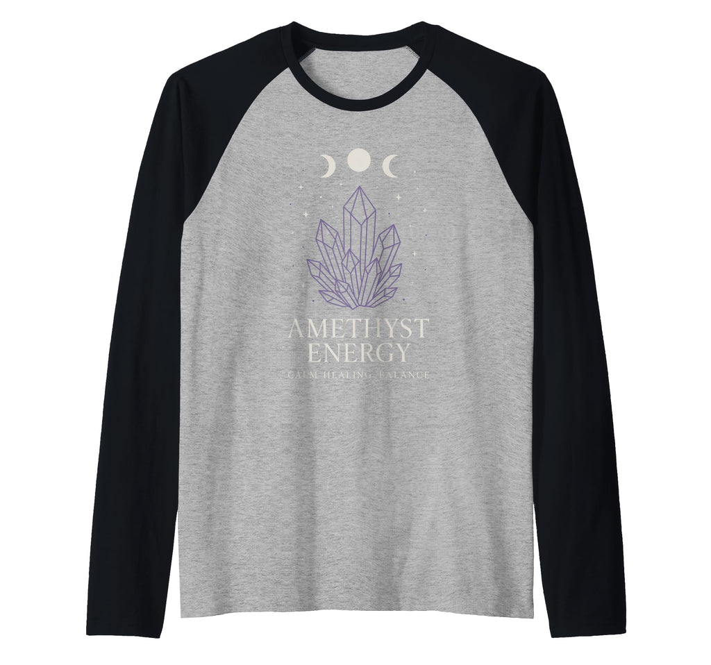 Amethyst Addict Healing Crystal Sweatshirt - Graphic Print Men Women - T-Shirt, Sweatshirt, Hoodie
