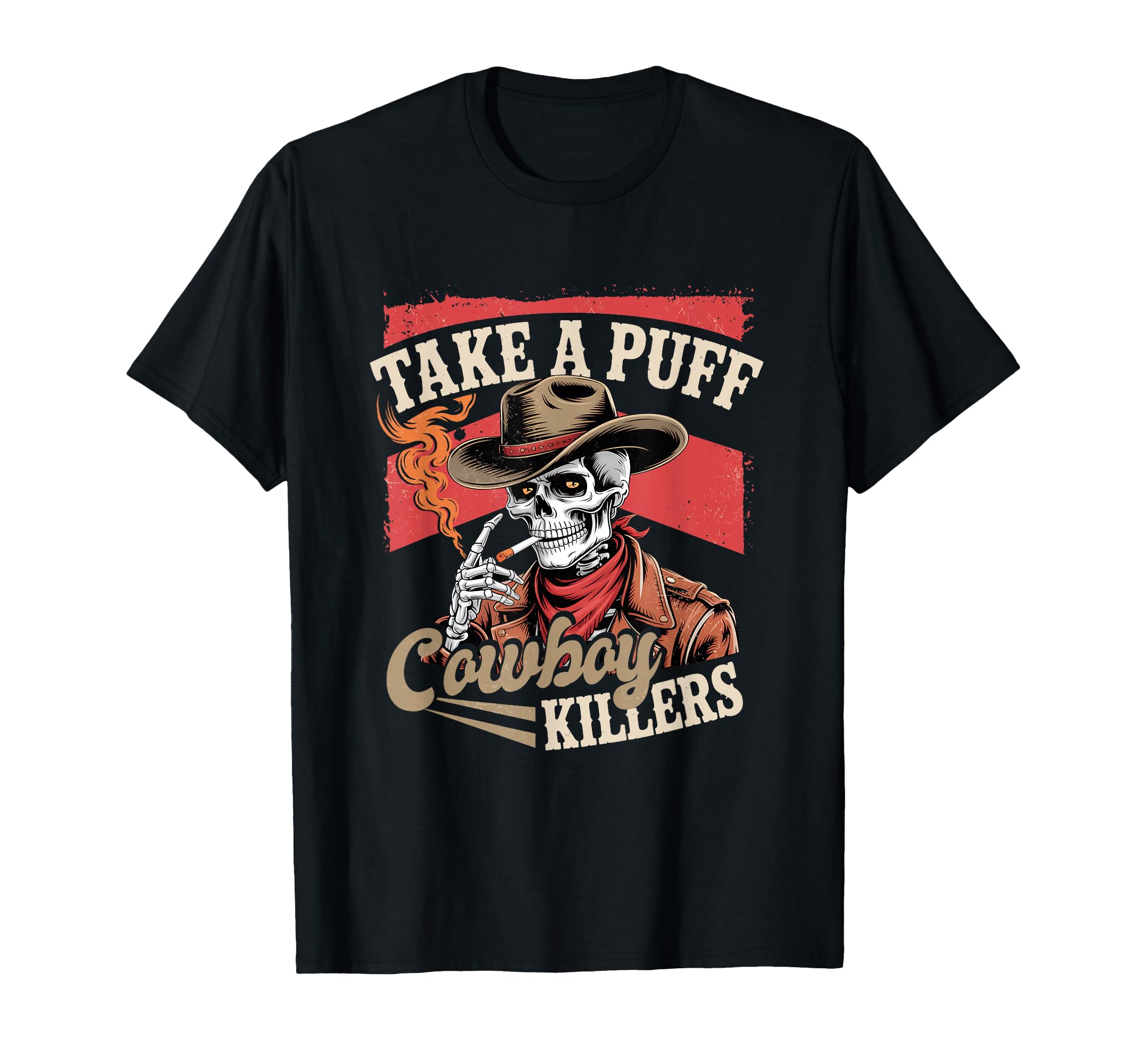 Western Skeleton Skull Cowboy Killers T-Shirt - Novelty Apparel Unisex - T-Shirt, Sweatshirt, Hoodie