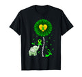 Mental Health Awareness Sunflower Green T-Shirt - Graphic Print Unisex - T-Shirt, Sweatshirt, Hoodie