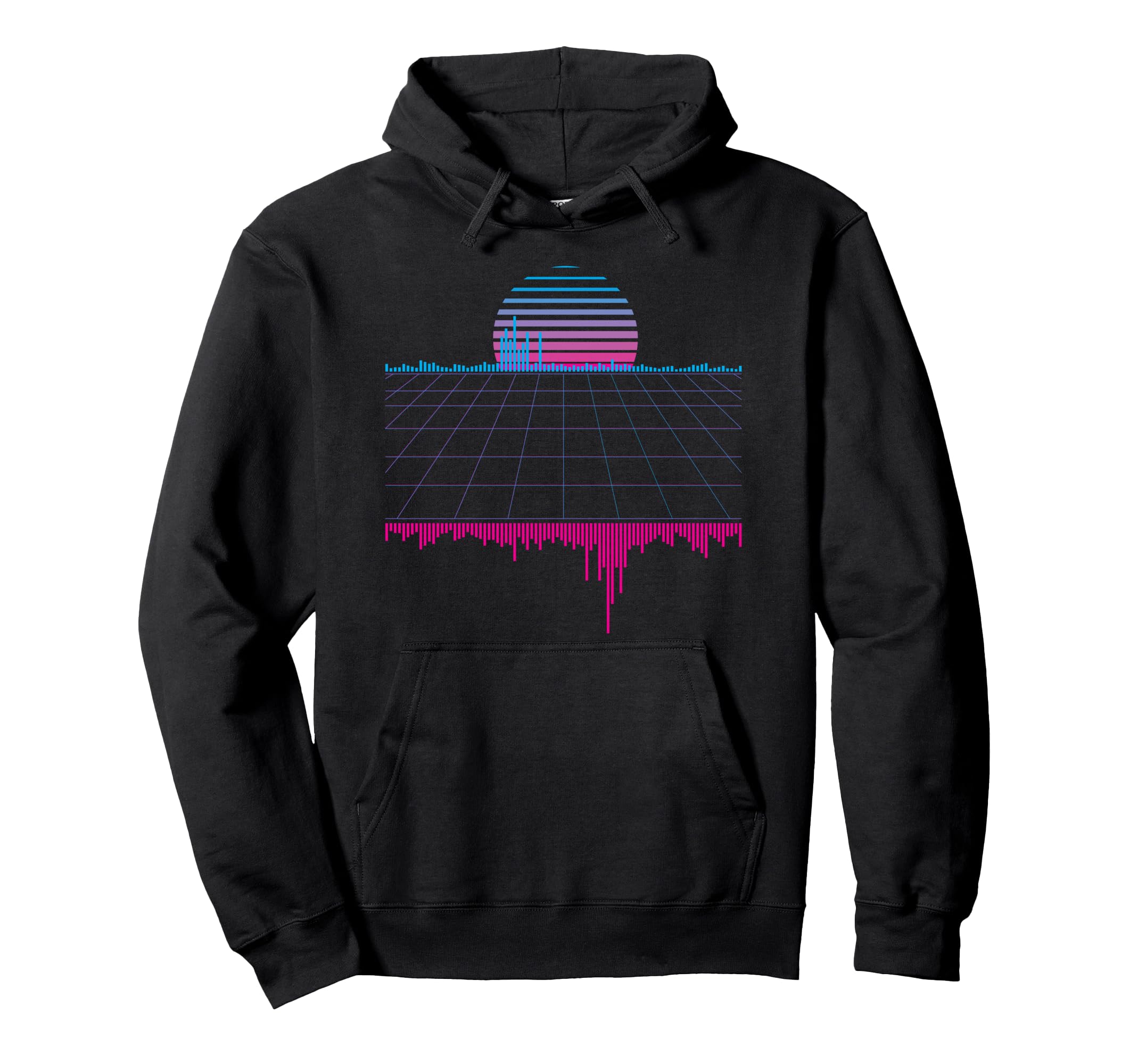 Outrun Synthwave Vaporwave Hoodie - Casual Everyday Wear Men Women - T-Shirt, Sweatshirt, Hoodie