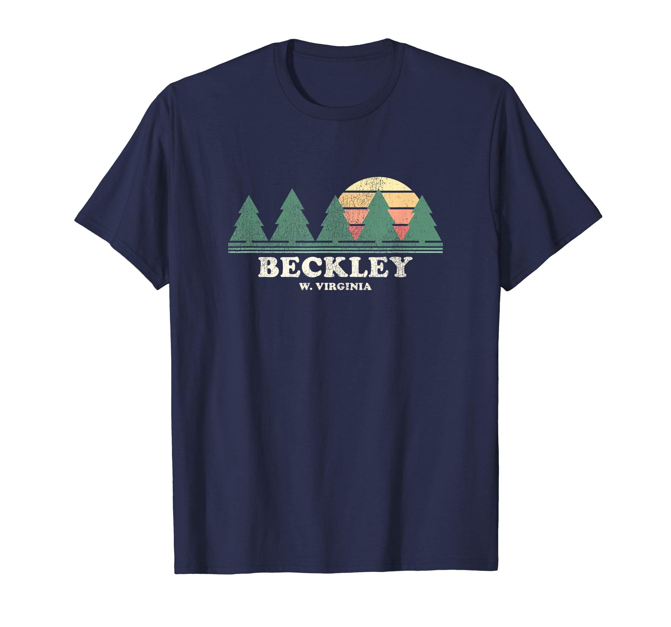 Beckley Wv Throwback 70S T-Shirt - Fun Novelty Design Men Women - T-Shirt, Sweatshirt, Hoodie
