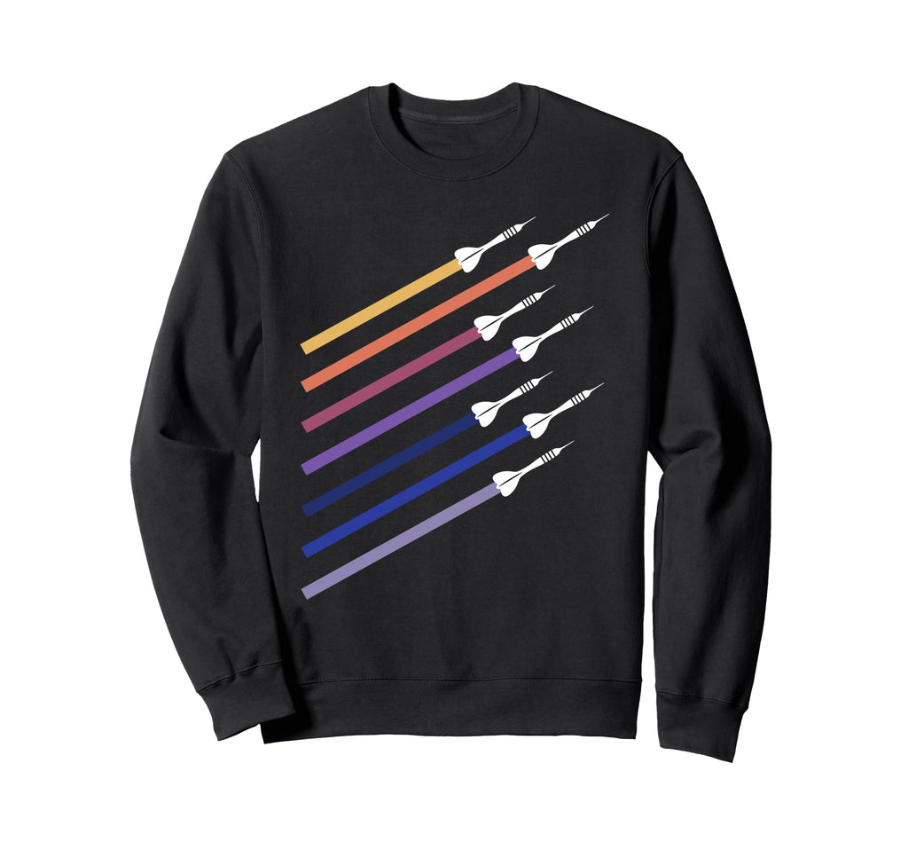 Darts 70S Dartboard Sunset Dart Sweatshirt - Custom Art Print Men Women - T-Shirt, Sweatshirt, Hoodie