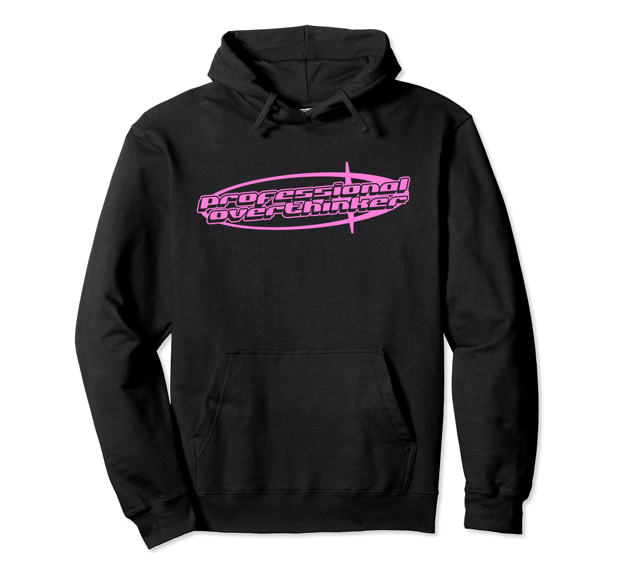 Professional Overthinker Y2K Aesthetic Hoodie - Custom Art Print Unisex - T-Shirt, Sweatshirt, Hoodie