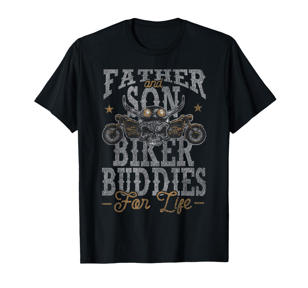 Motorcycle Biker Dad Son Father And Son T-Shirt - Graphic Print Men Women - T-Shirt, Sweatshirt, Hoodie