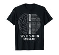 Brain Tumor Warrior Its All My Head T-Shirt - Custom Art Print for Adults - T-Shirt, Sweatshirt, Hoodie