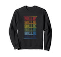 Billie Multicolor Typography Sweatshirt - Custom Art Print Men Women - T-Shirt, Sweatshirt, Hoodie