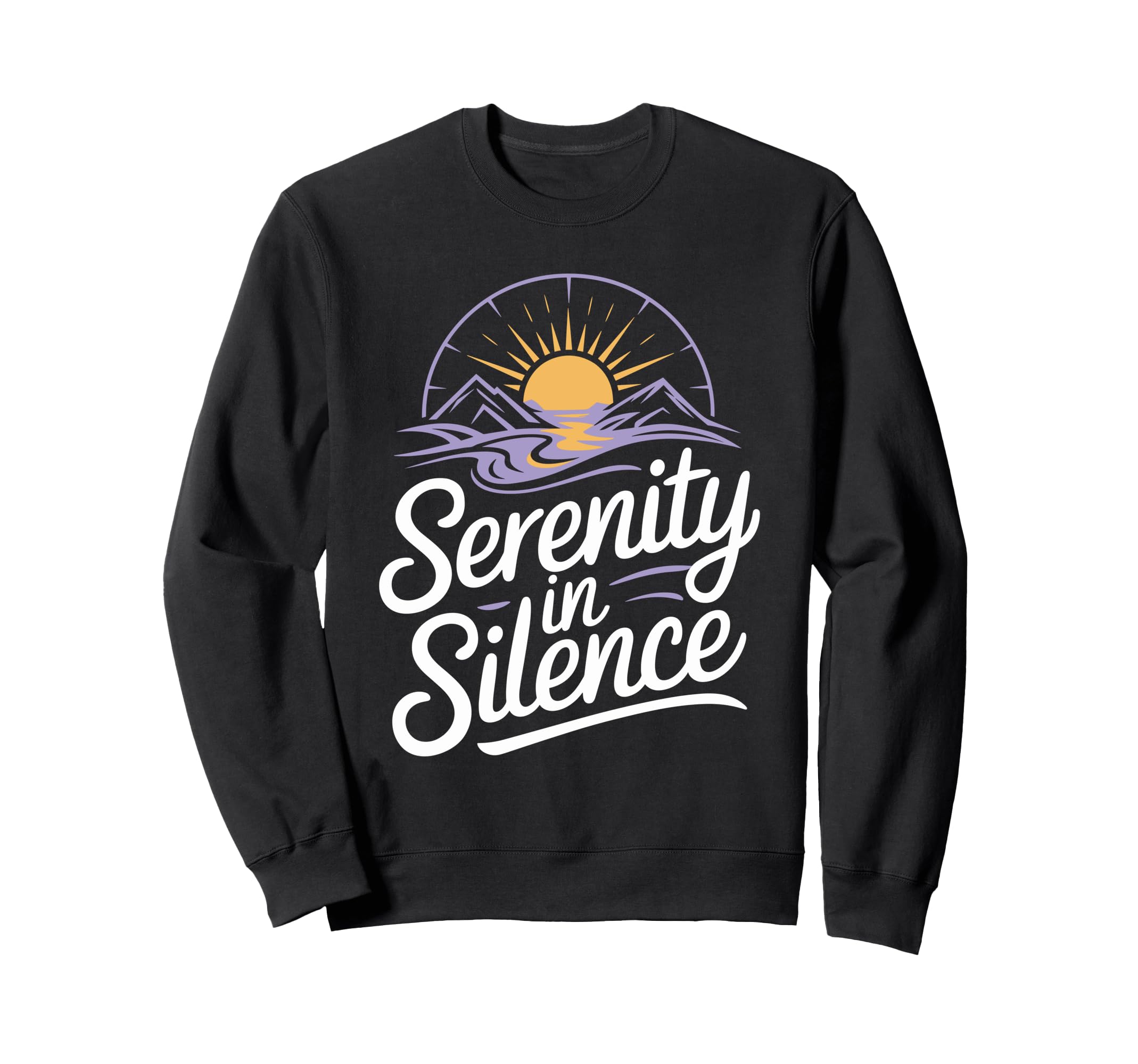 Silent Retreat Participants Sweatshirt - Fun Novelty Design for Adults - T-Shirt, Sweatshirt, Hoodie