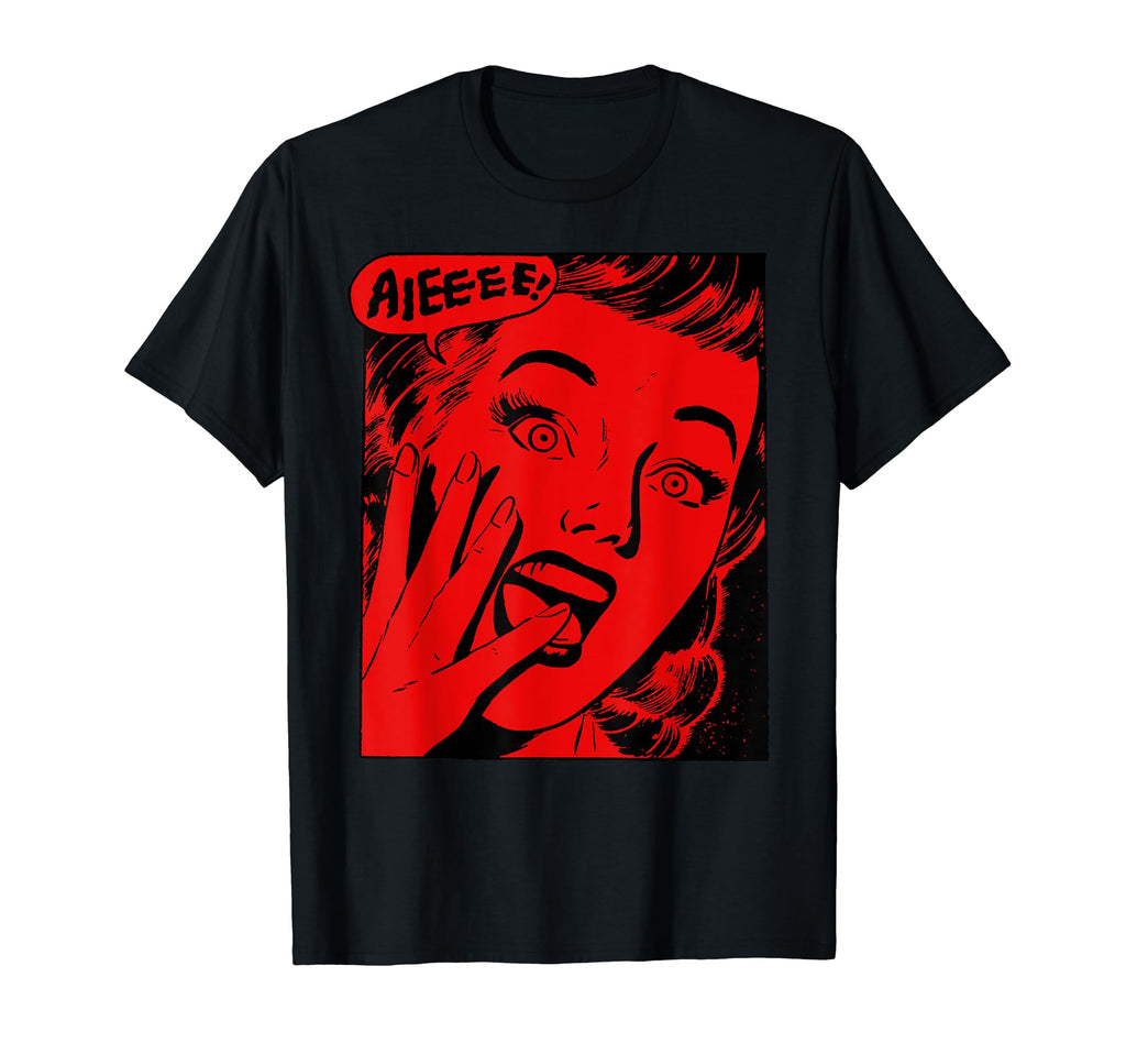 Creepy Halloween Scream Horror T-Shirt - Casual Everyday Wear Unisex - T-Shirt, Sweatshirt, Hoodie