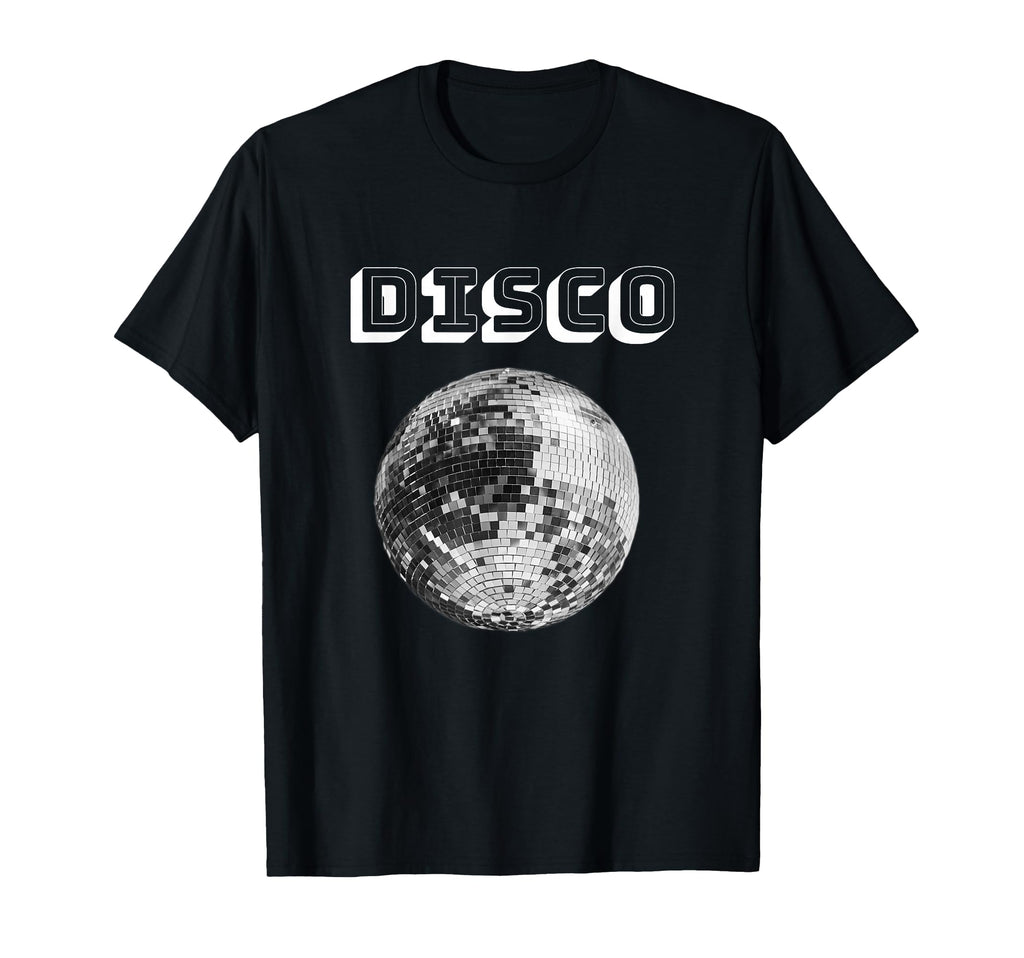 Black And White Disco Ball Club T-Shirt - Minimalist Print Men Women - T-Shirt, Sweatshirt, Hoodie