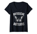 Womens Antisocial Butterfly T-Shirt - Aesthetic Graphic Men Women - T-Shirt, Sweatshirt, Hoodie