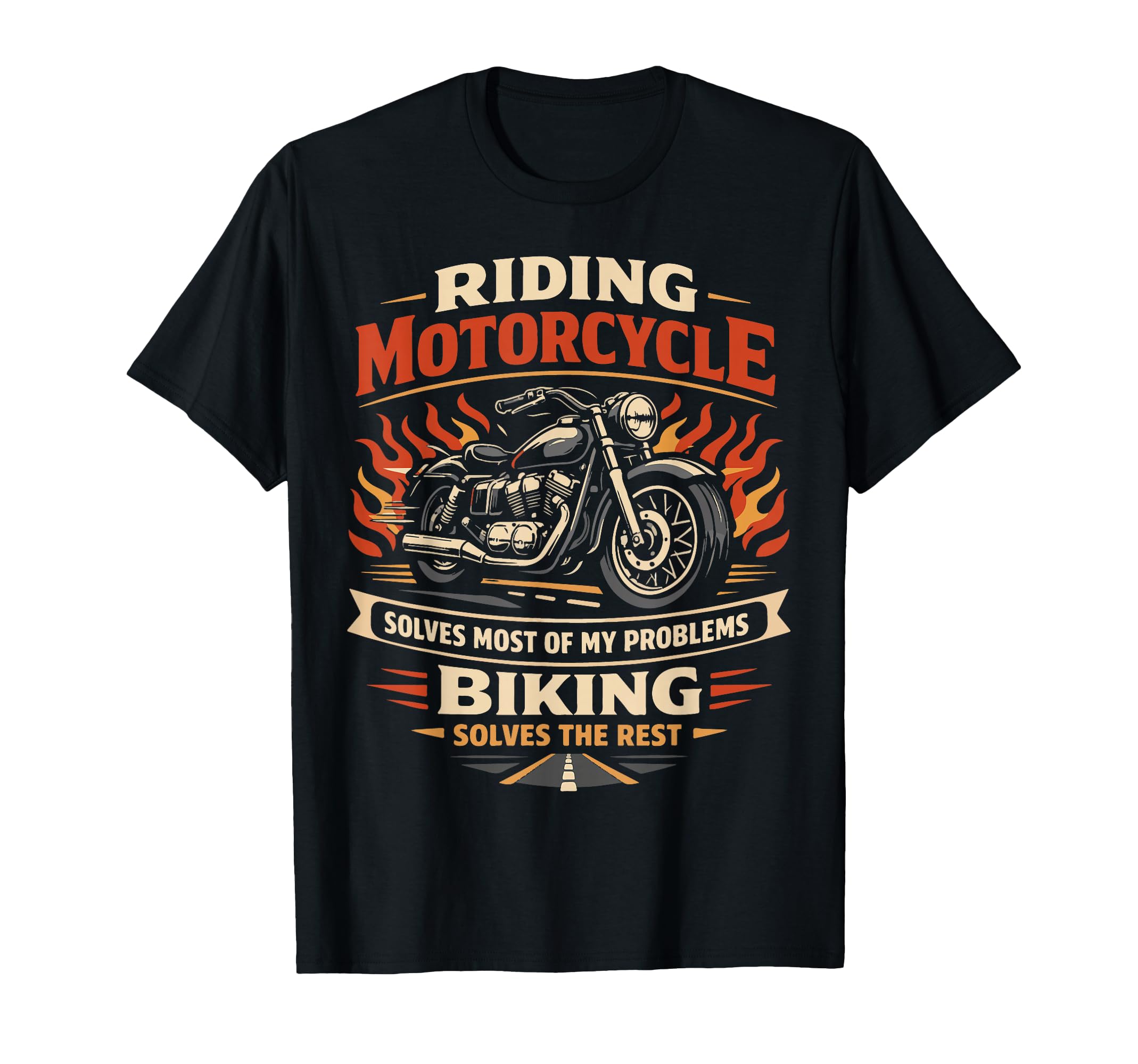 Motorcycle Biker Riding Motorcycle T-Shirt - Unique Graphic Men Women - T-Shirt, Sweatshirt, Hoodie
