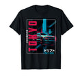 Tokyo City 80S Synthwave Racing Car T-Shirt - Minimalist Print for Adults - T-Shirt, Sweatshirt, Hoodie
