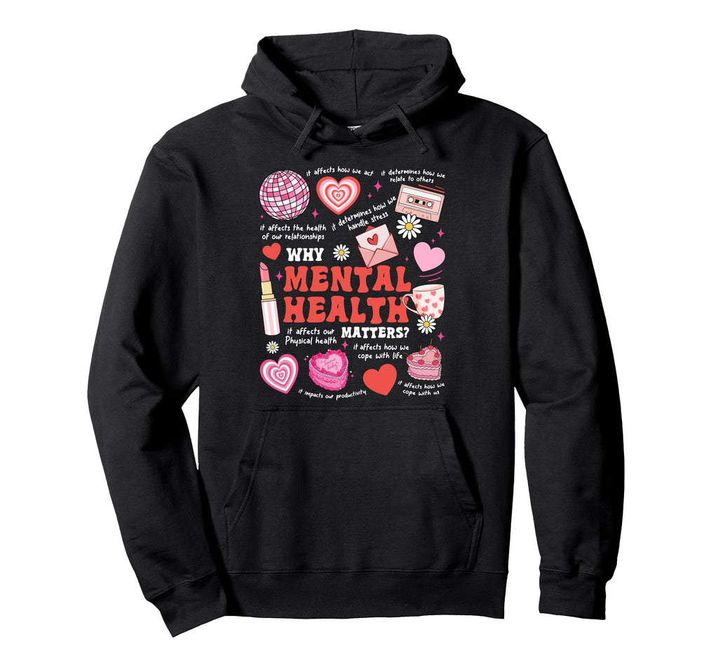 Mental Health Awareness Ribbon Items T-Shirt - Aesthetic Graphic Unisex - T-Shirt, Sweatshirt, Hoodie
