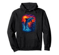 Dolphin Sunset Ocean Aesthetic 80S 90S Hoodie - Aesthetic Graphic Unisex - T-Shirt, Sweatshirt, Hoodie