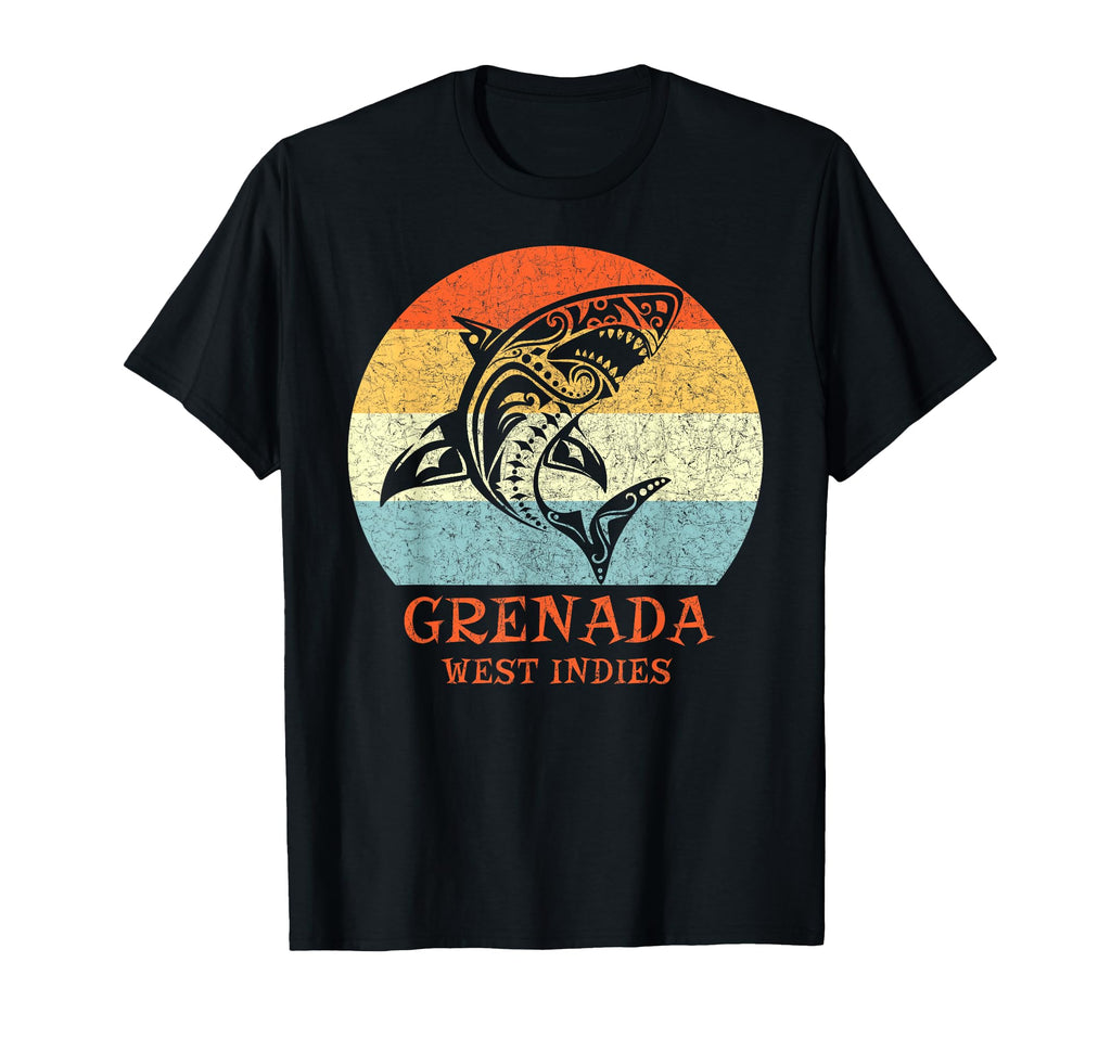 Grenada West Indies Tribal Shark T-Shirt - Trendy Graphic for Adults - T-Shirt, Sweatshirt, Hoodie