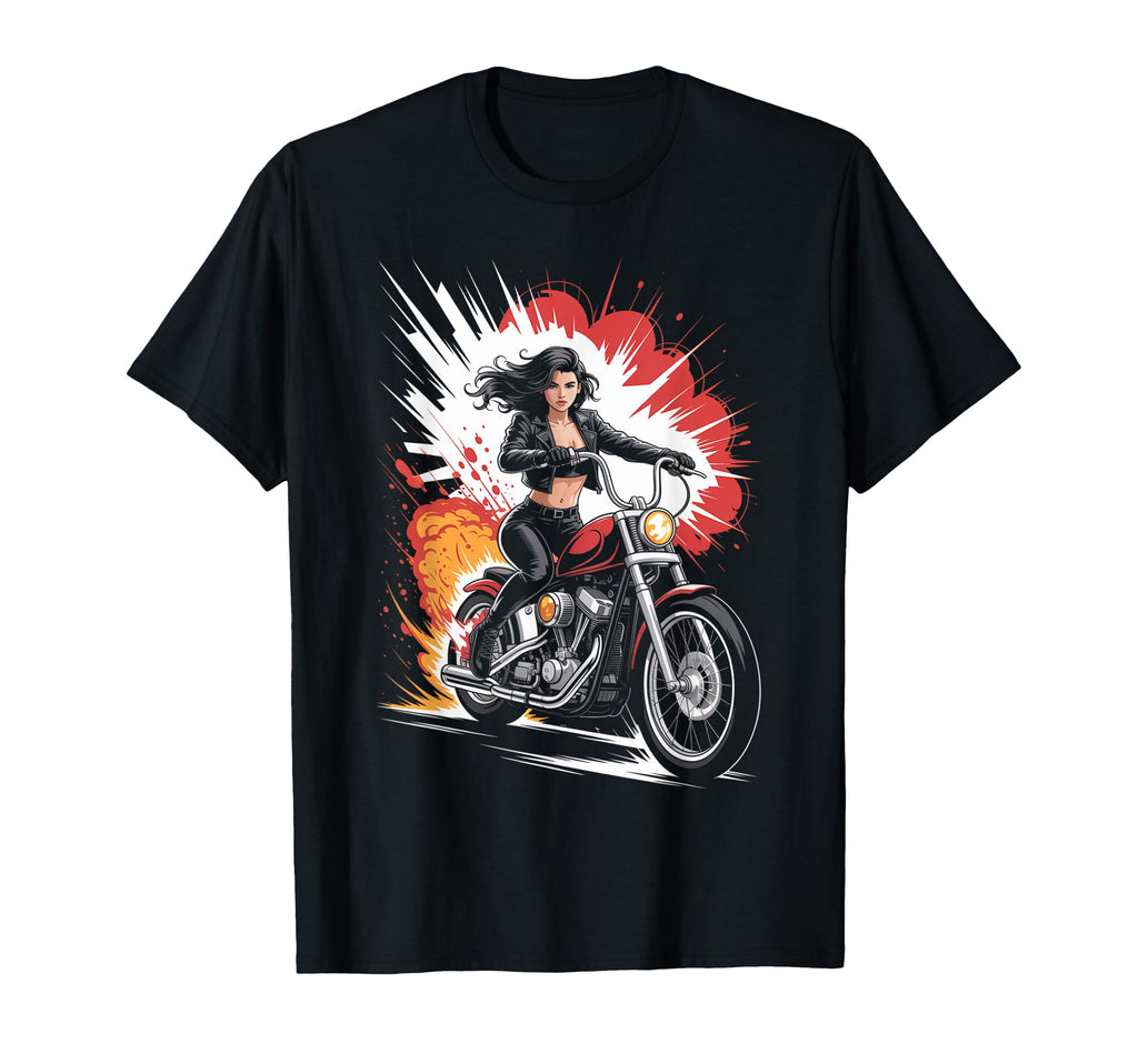 Biker Riding Motorcycle Outfit Rider T-Shirt - Minimalist Print for Adults - T-Shirt, Sweatshirt, Hoodie