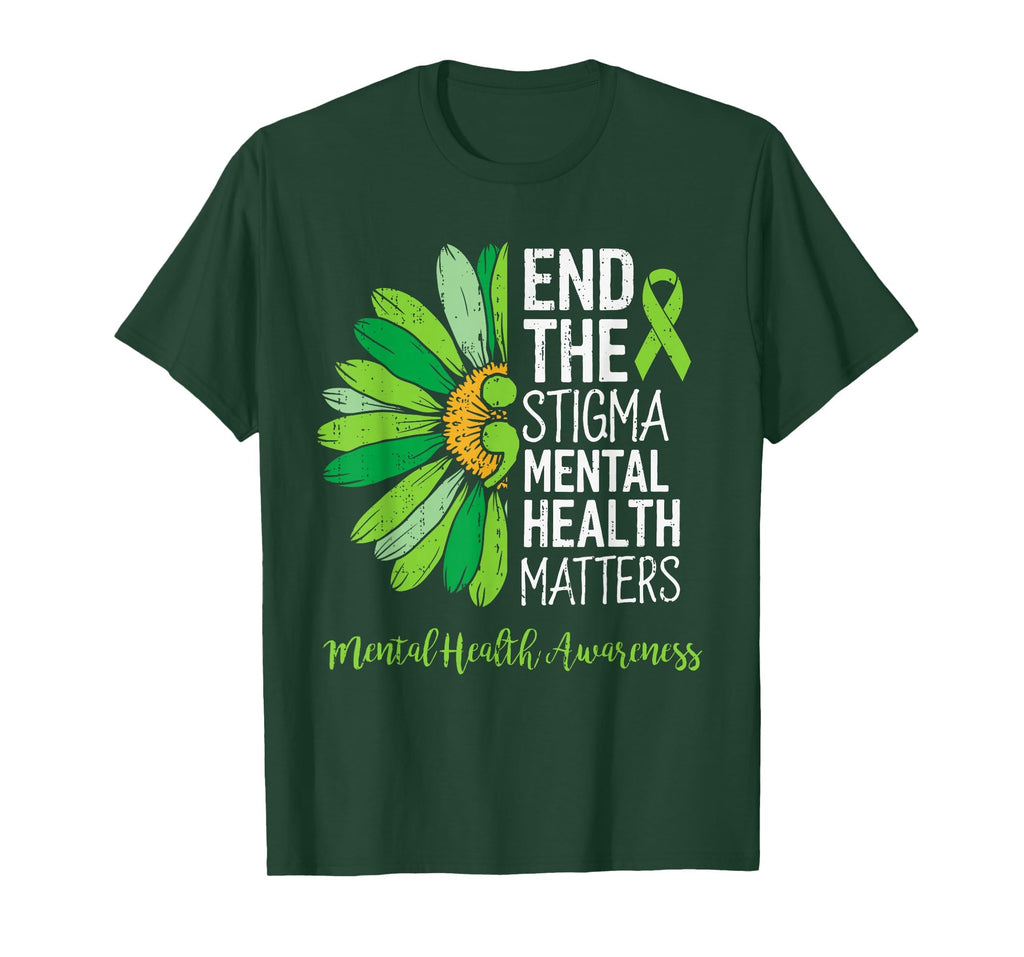 End Stigma Mental Health Matters T-Shirt - Minimalist Print Unisex - T-Shirt, Sweatshirt, Hoodie