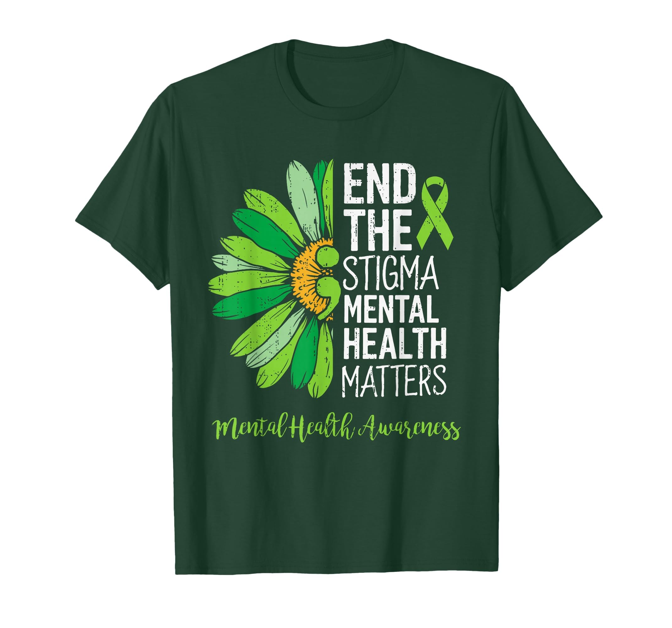 End Stigma Mental Health Matters T-Shirt - Minimalist Print Unisex - T-Shirt, Sweatshirt, Hoodie