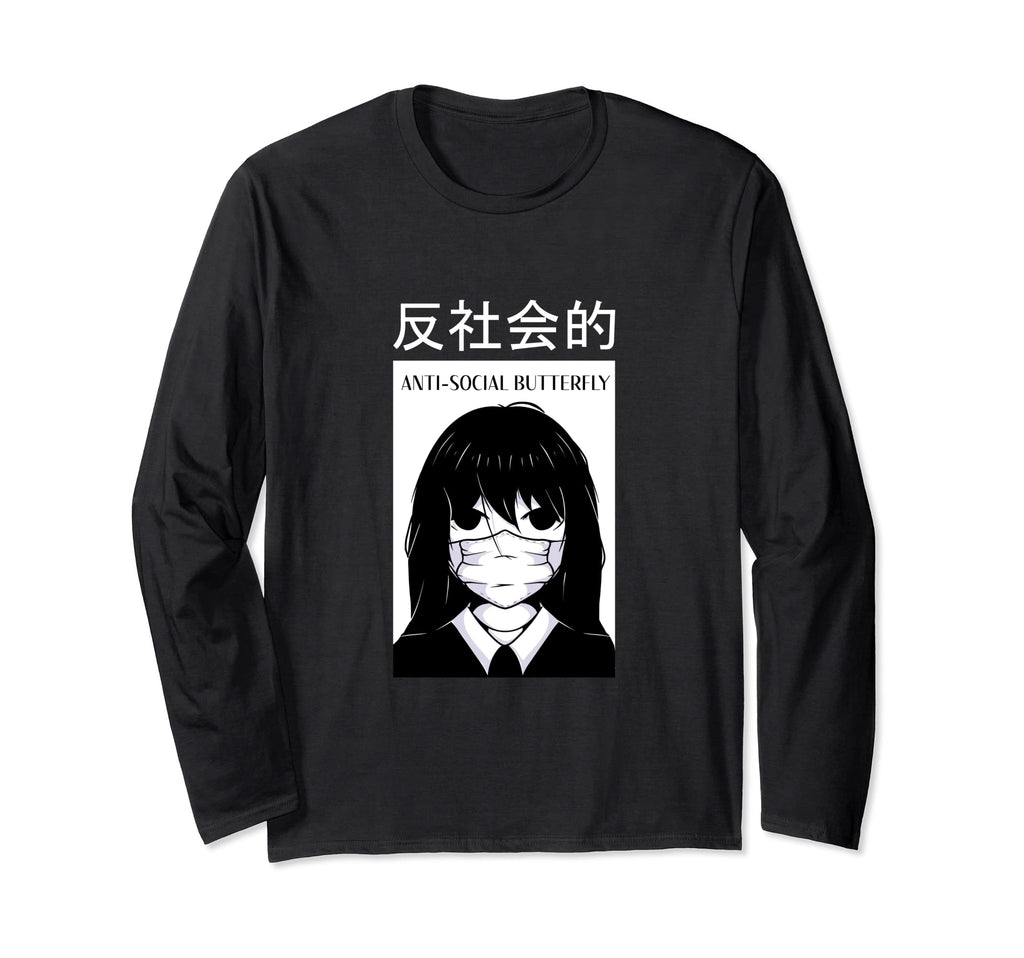 Anti Social Butterfly Sarcastic T-Shirt - Streetwear Style for Adults - T-Shirt, Sweatshirt, Hoodie