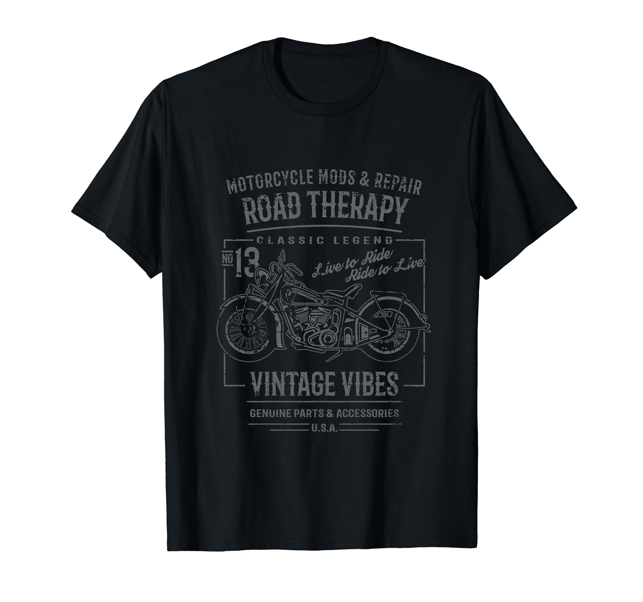 Motorcycle Distressed T-Shirt - Aesthetic Graphic Men Women - T-Shirt, Sweatshirt, Hoodie