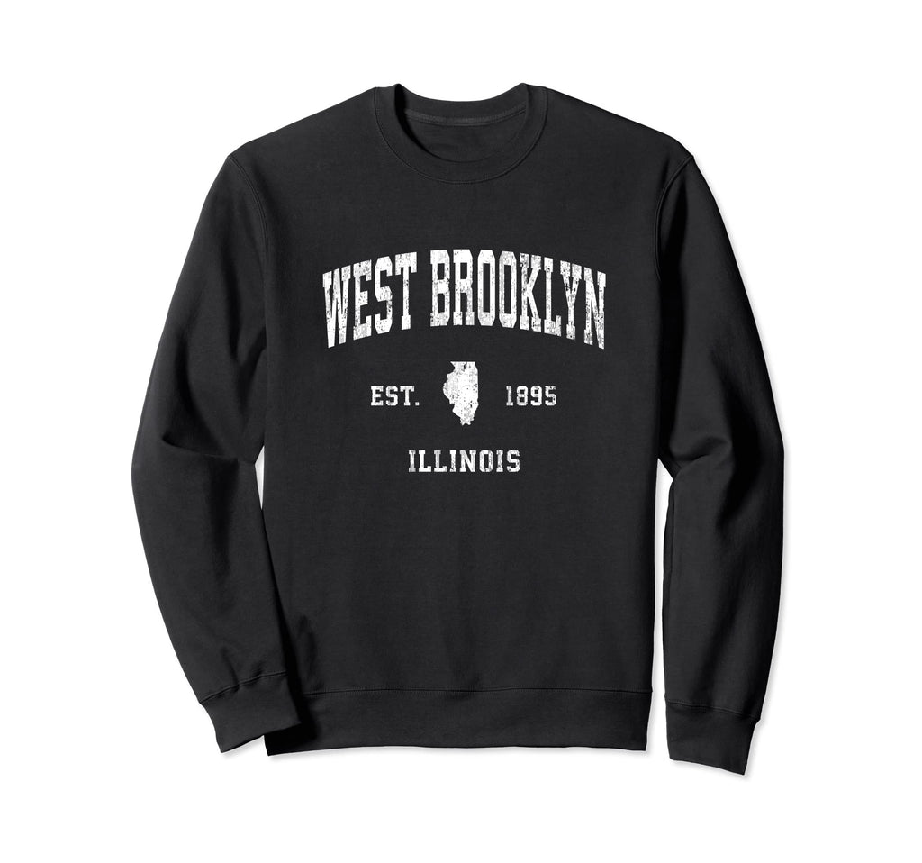 West Brooklyn Illinois Il Athletic Sweatshirt - Novelty Apparel Unisex - T-Shirt, Sweatshirt, Hoodie