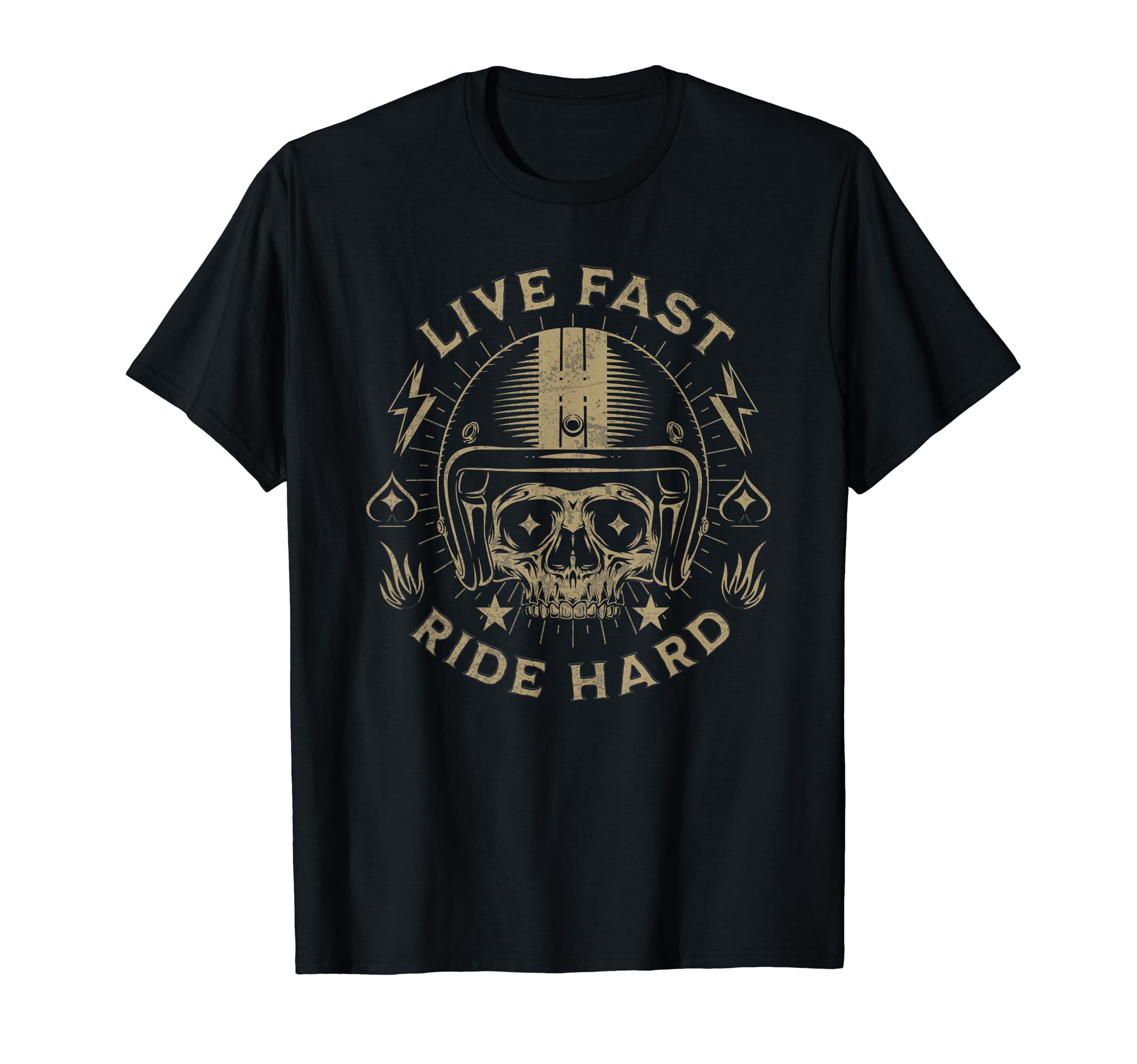 Live Fast Ride Hard Motorcycle Riding T-Shirt - Novelty Apparel for Adults - T-Shirt, Sweatshirt, Hoodie