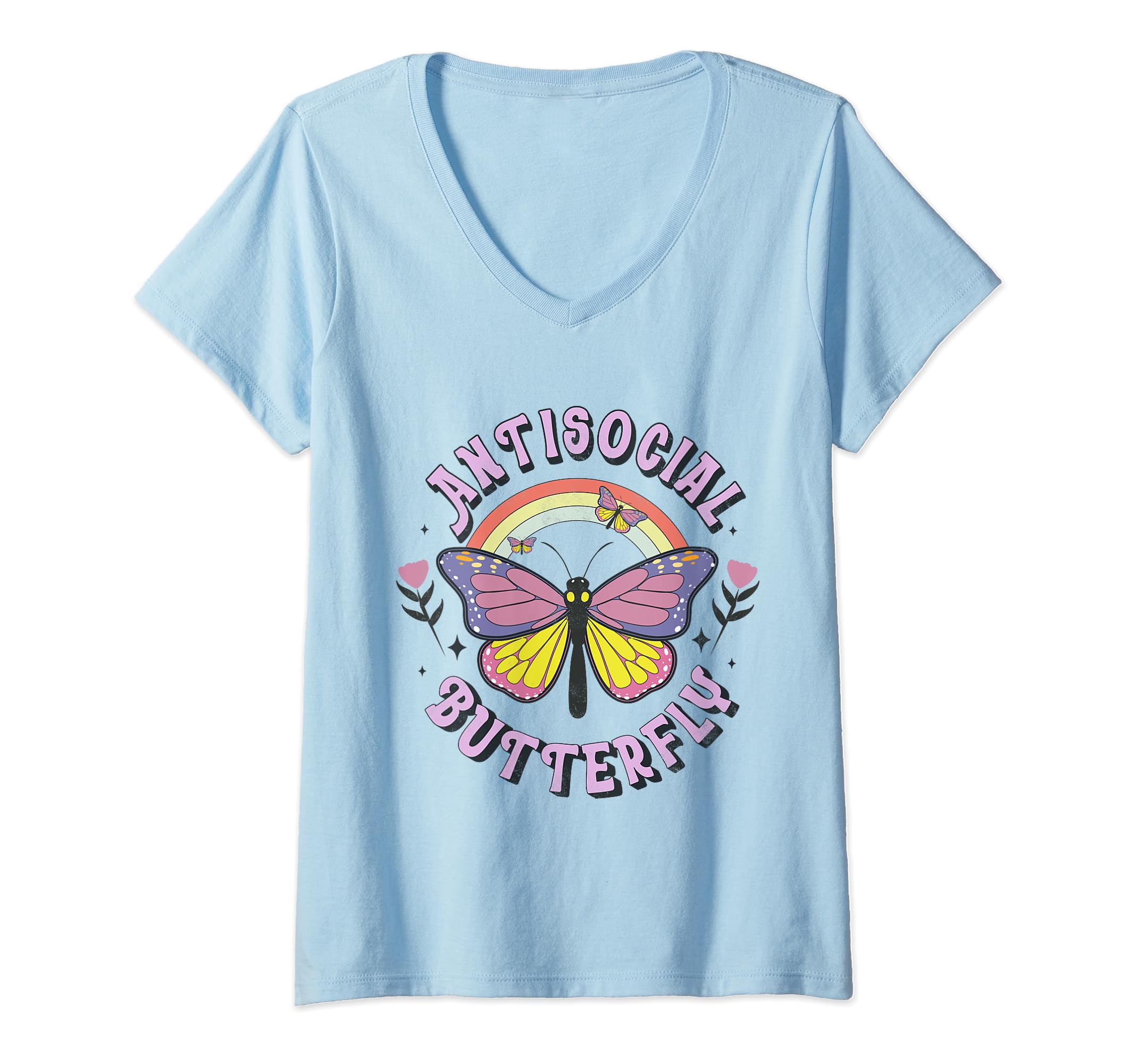 Antisocial Butterfly Tees Introvert T-Shirt - Custom Art Print for Adults - T-Shirt, Sweatshirt, Hoodie