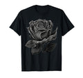 Minimalistic Rose Flower Black And T-Shirt - Unique Graphic Men Women - T-Shirt, Sweatshirt, Hoodie