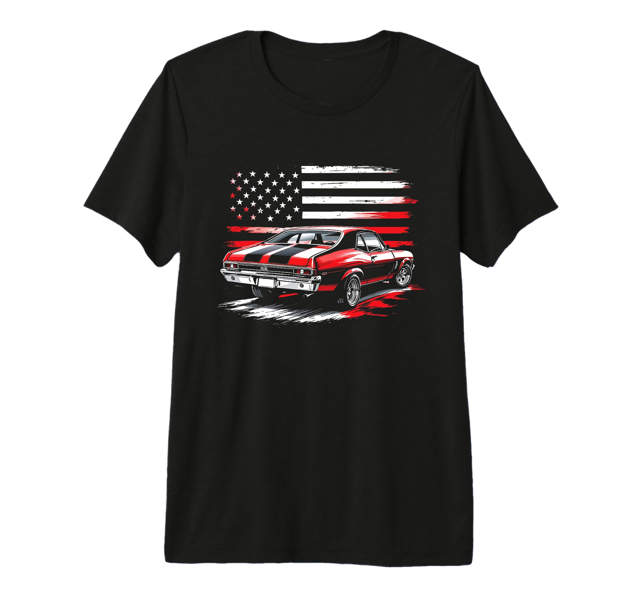 1968 1972 Nova Ss Old School Muscle T-Shirt - Custom Art Print Men Women - T-Shirt, Sweatshirt, Hoodie