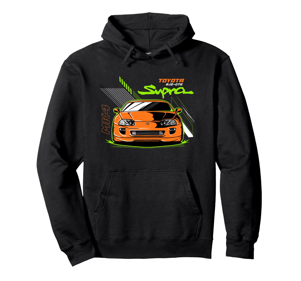 Toyota Iconic 2Jz Gte Supra Mk4 Neon Big Hoodie - Unique Graphic Unisex - T-Shirt, Sweatshirt, Hoodie
