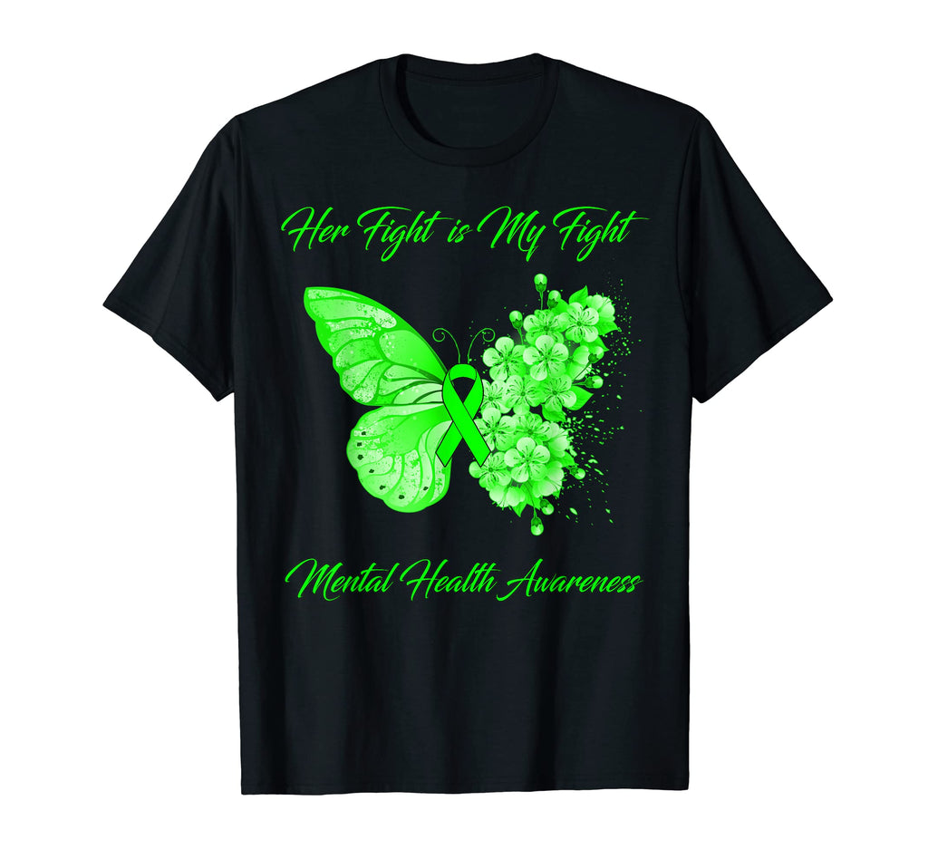 Butterfly Her Fight Is My Fight T-Shirt - Aesthetic Graphic Men Women - T-Shirt, Sweatshirt, Hoodie