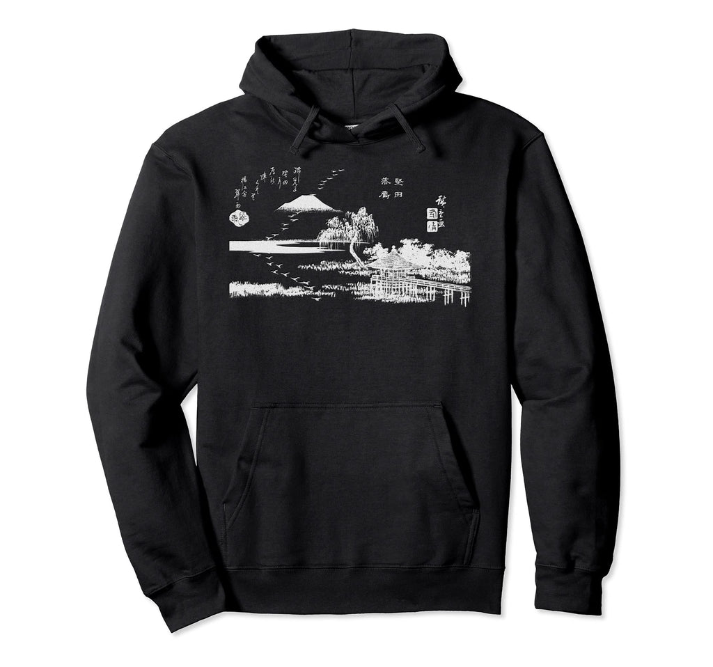 Famous Art Birds Katata Hiroshige Hoodie - Fun Novelty Design Men Women - T-Shirt, Sweatshirt, Hoodie