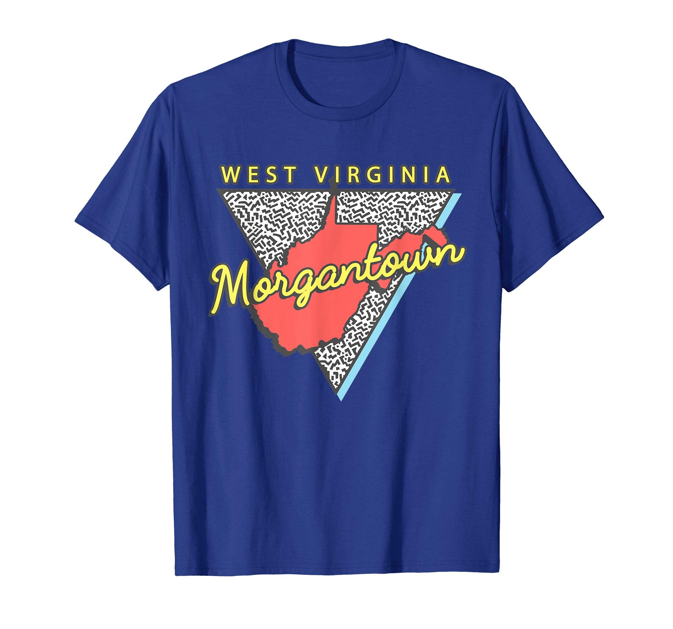 Morgantown West Virginia Wv Triangle T-Shirt - Minimalist Print for Adults - T-Shirt, Sweatshirt, Hoodie