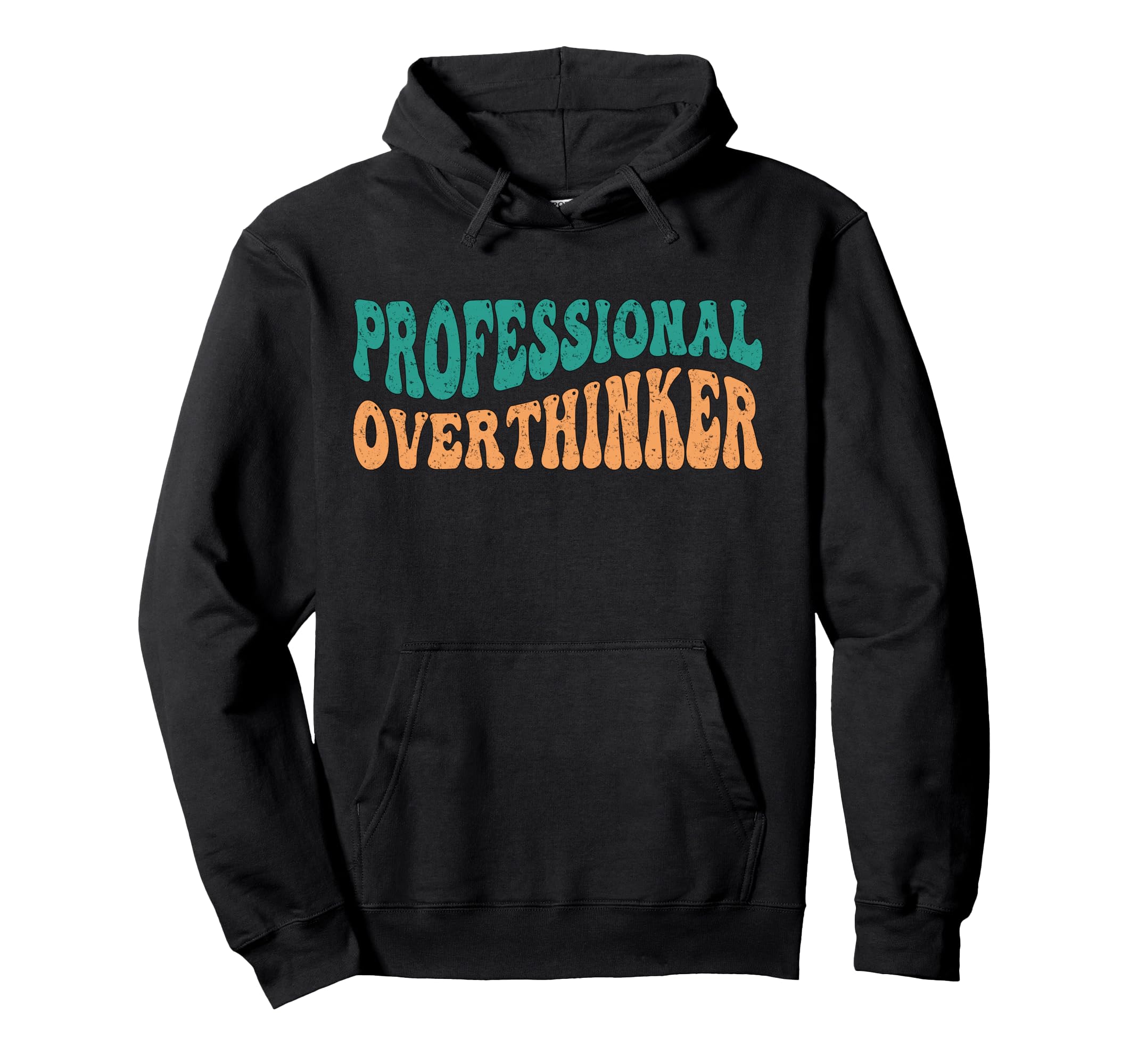 Professional Overthinker Death Hoodie - Minimalist Print for Adults - T-Shirt, Sweatshirt, Hoodie