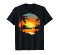Mountains Sunny Beach Palm Trees T-Shirt - Fun Novelty Design for Adults - T-Shirt, Sweatshirt, Hoodie