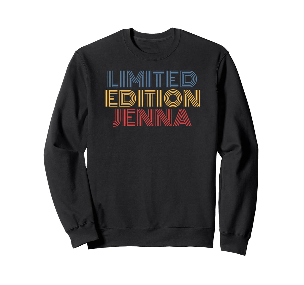Jenna Rainbow Name Typography Sweatshirt - Custom Art Print for Adults - T-Shirt, Sweatshirt, Hoodie