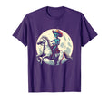 Alien Cowboy Horse Alien Ufo T-Shirt - Minimalist Print for Adults - T-Shirt, Sweatshirt, Hoodie