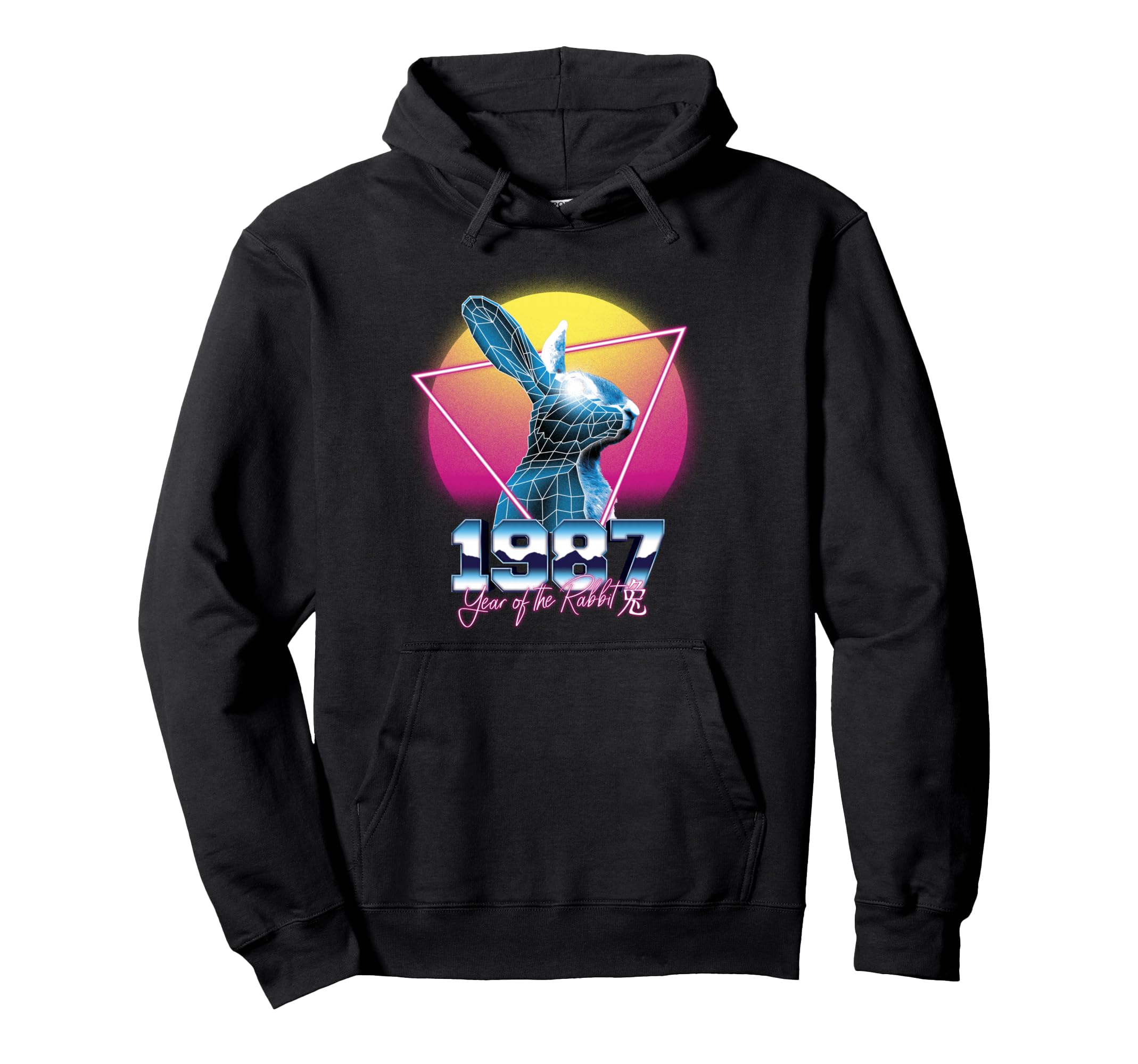 1987 Year Rabbit 80S Chinese Zodiac Hoodie - Novelty Apparel for Adults - T-Shirt, Sweatshirt, Hoodie