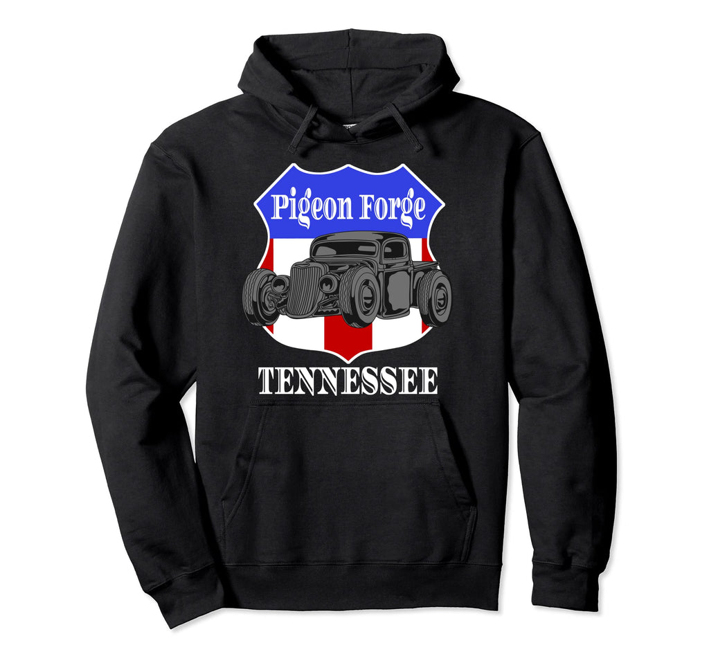 Pigeon Forge Tennessee Hot Rod Run Car Hoodie - Trendy Graphic for Adults - T-Shirt, Sweatshirt, Hoodie