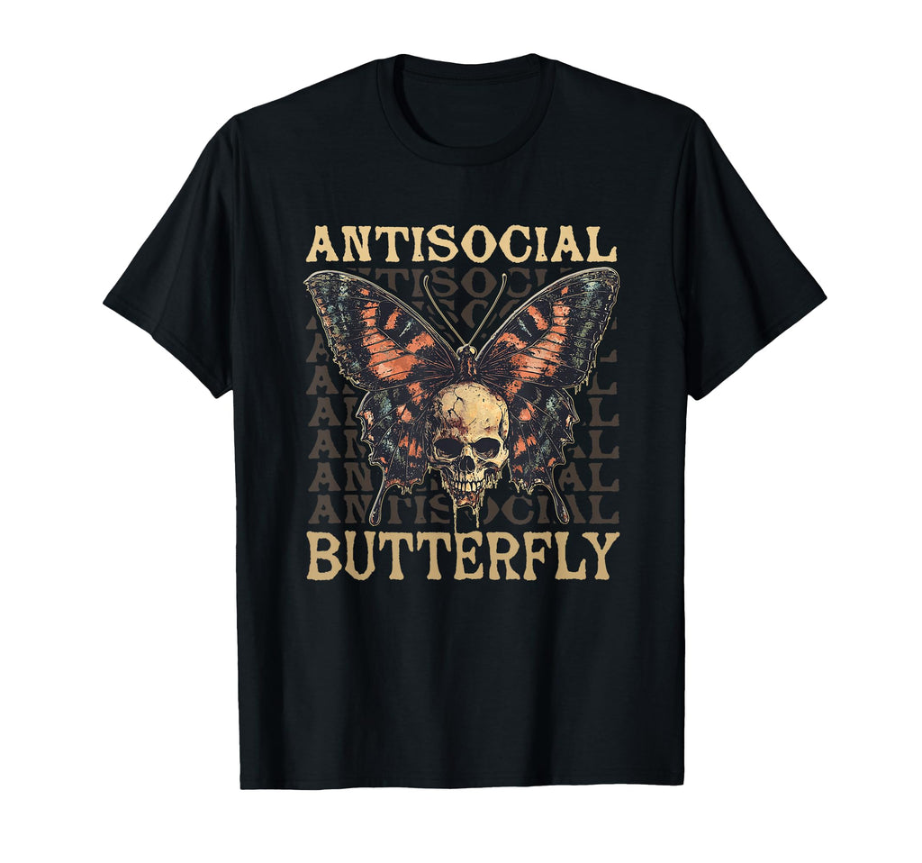 Antisocial Butterfly Gift Hoodie - Trendy Graphic Unisex - T-Shirt, Sweatshirt, Hoodie