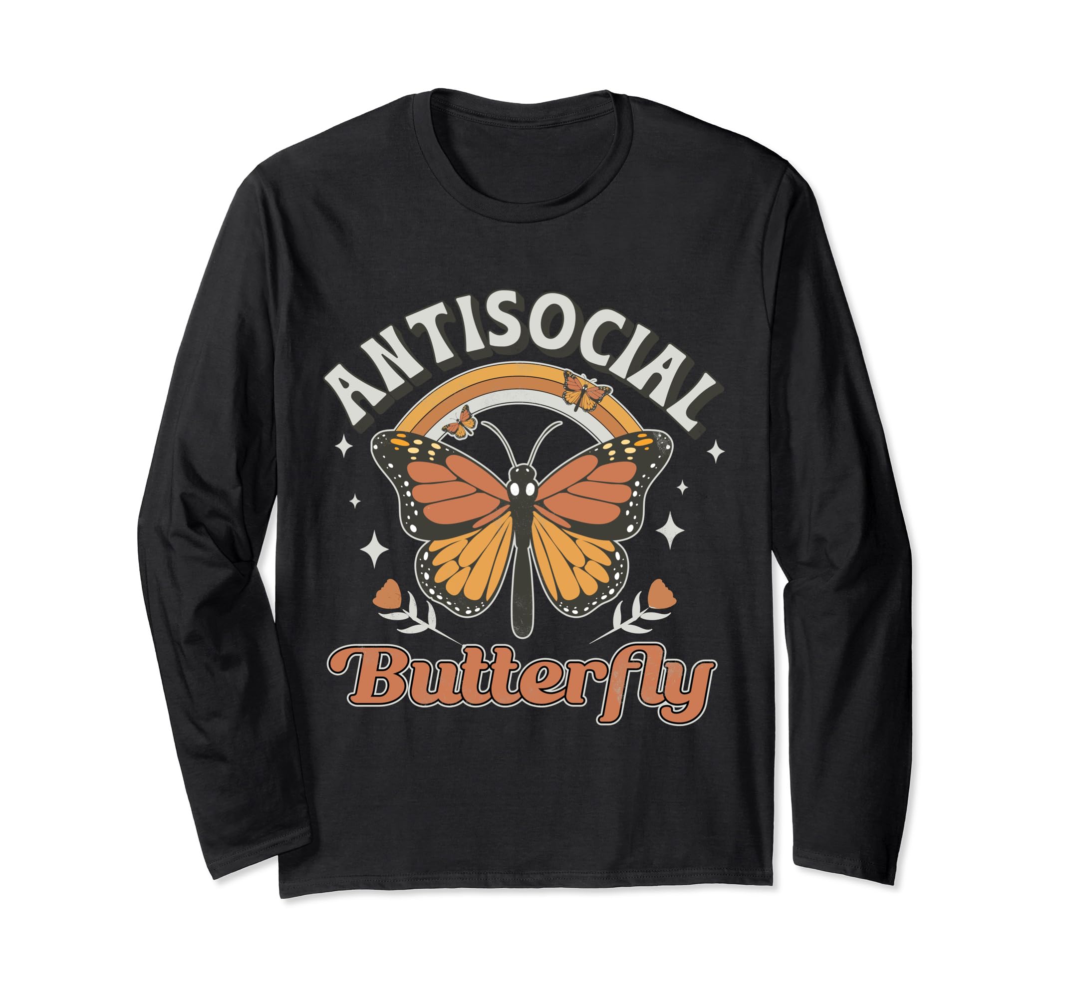 Antisocial Butterfly Funny Introvert T-Shirt - Aesthetic Graphic for Adults - T-Shirt, Sweatshirt, Hoodie