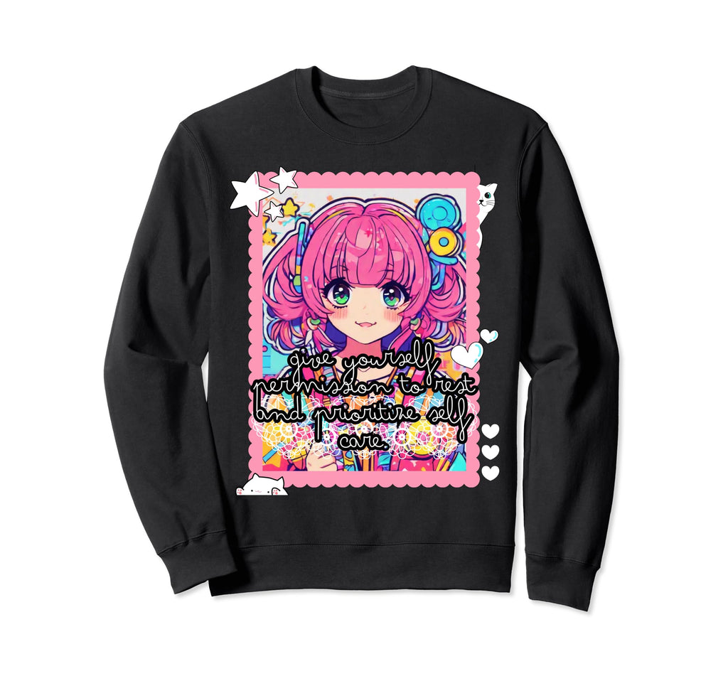 Embrace Your Inner Pastel Goth Sweatshirt - Aesthetic Graphic for Adults - T-Shirt, Sweatshirt, Hoodie