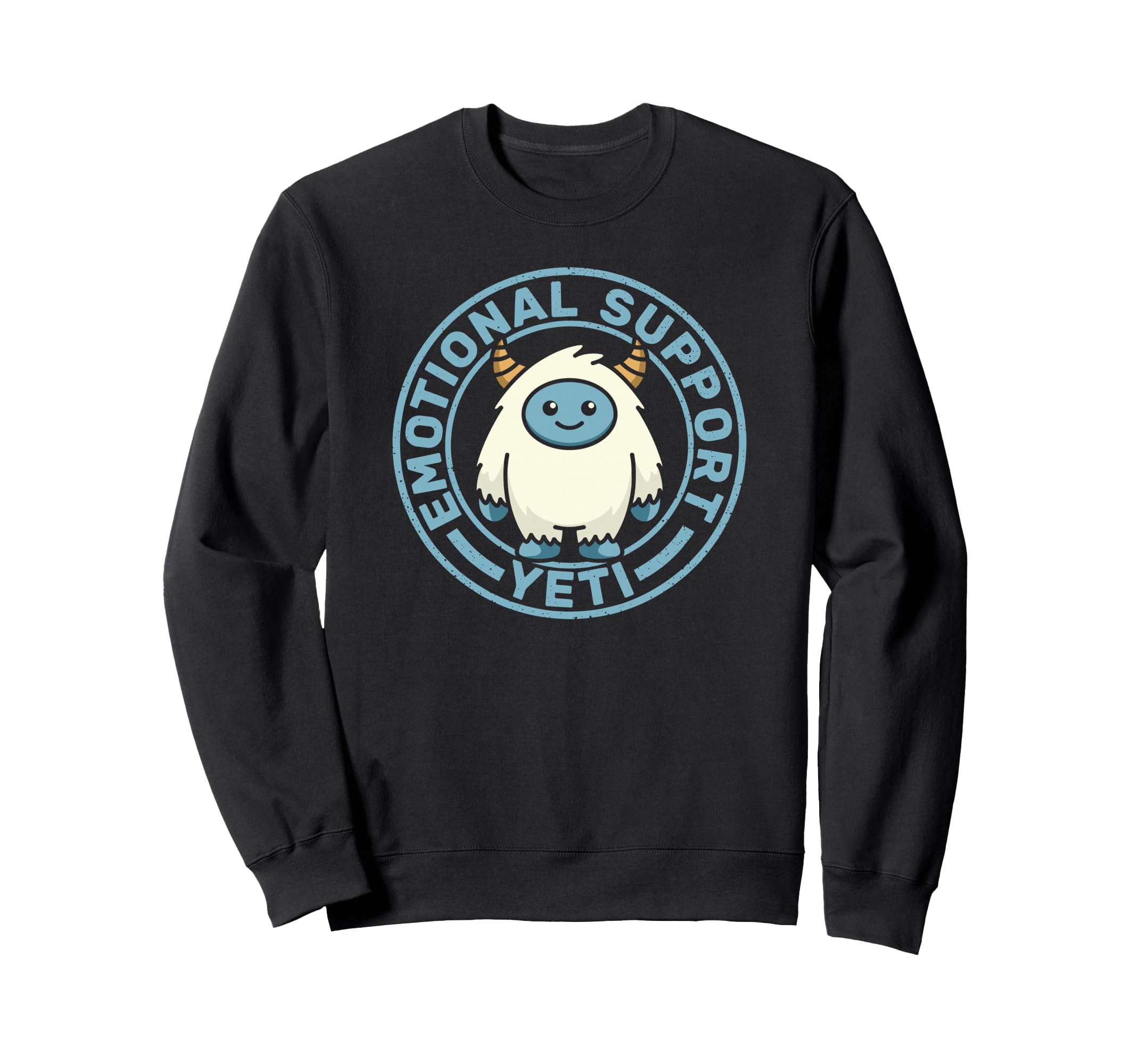 Emotional Support Yeti Funny Cozy Sweatshirt - Aesthetic Graphic for Adults - T-Shirt, Sweatshirt, Hoodie